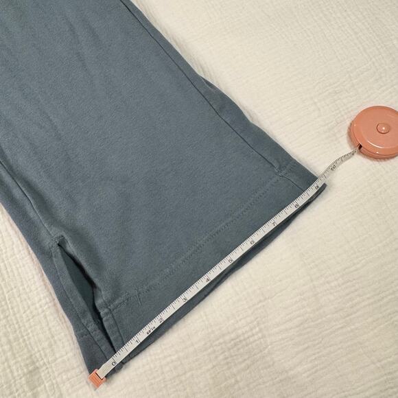 Pact Lounge Pants Blue Ribbed Waist Straight Leg Women’s Small Organic Cotton - Picture 9 of 16